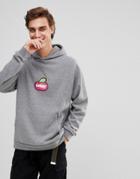 Element Hoodie With Center Fruit Logo In Gray - Gray