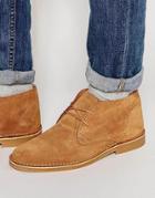 Selected Homme Royce Suede Desert Boots - Tan