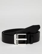 Diesel Bluestar Belt In Leather-black