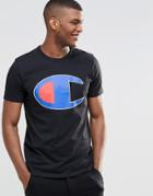 Champion T-shirt With Large Logo - Black
