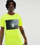 Reclaimed Vintage Inspired Oversized Photographic Hand T-shirt - Yellow
