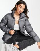 Columbia Puffect Jacket In Gray-grey