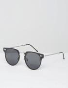 Spitfire Cyber Round Sunglasses In Black - Black