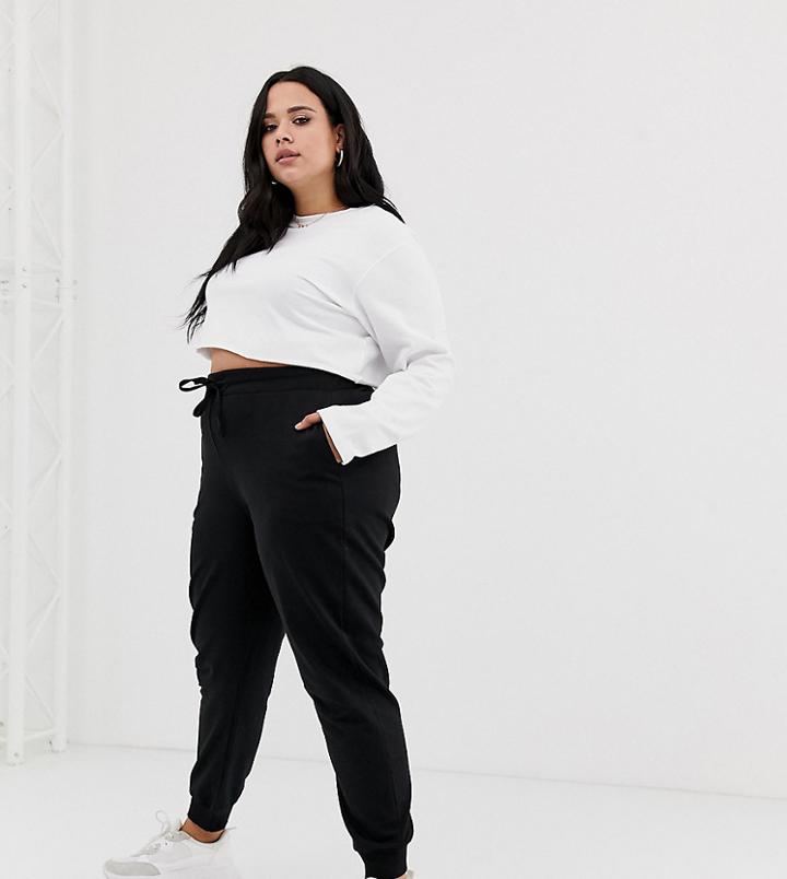 Asos Design Curve Basic Jogger With Tie