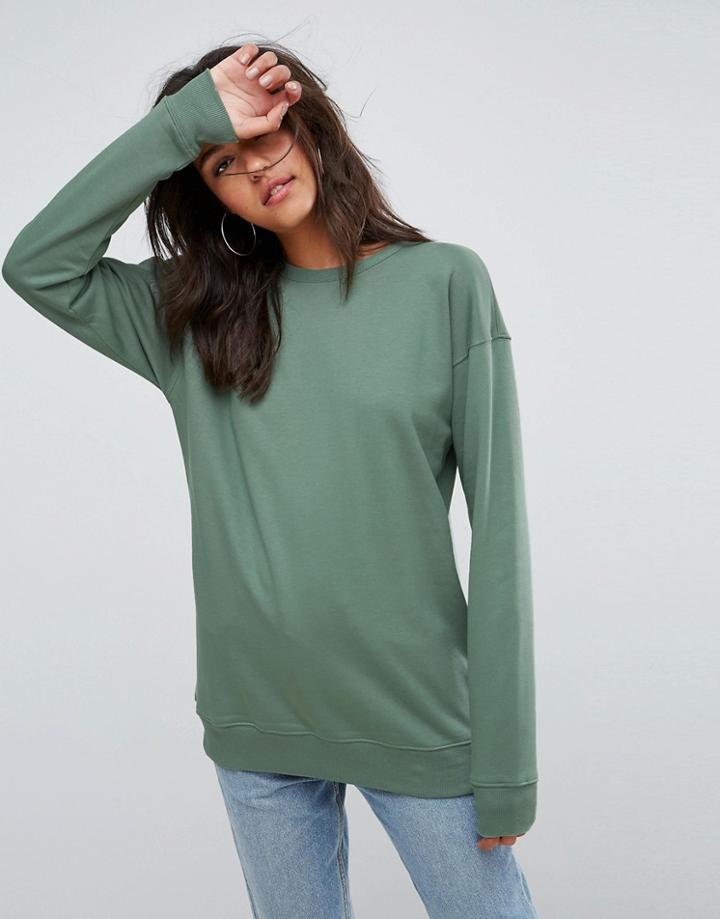 Asos Boyfriend Sweatshirt - Green