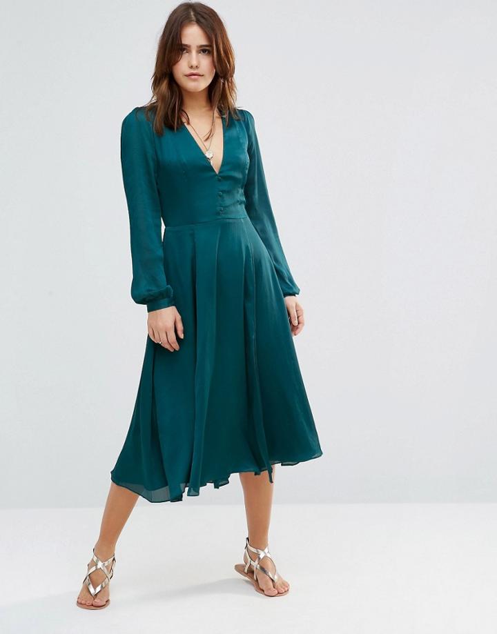 The Jetset Diaries Chameleon Midi Dress - Blue