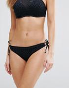 Dorina Black Crochet Bikini Bottom - Black