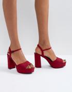 Call It Spring Raresen Platform Sandals - Red