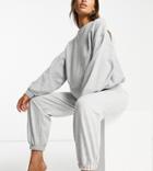 Asos Design Maternity Lounge Super Oversized Sweatpants In Gray Marl-grey