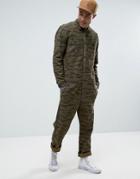 Carhartt Wip Overalls In Camo - Green