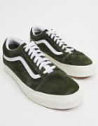 Vans Old Skool Suede Sneakers In Dark Green