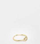 Kingsley Ryan Gold Plated Knot Detail Ring In Sterling Silver