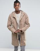 Selected Homme Multi Pocket Parka - Stone