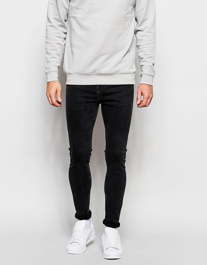 New Look Super Skinny Fit Jeans - Gray