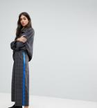 Reclaimed Vintage Inspired Tracksuit Pants In Check Co-ord - Gray