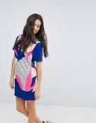 Yumi Nodric Block Shift Dress - Multi