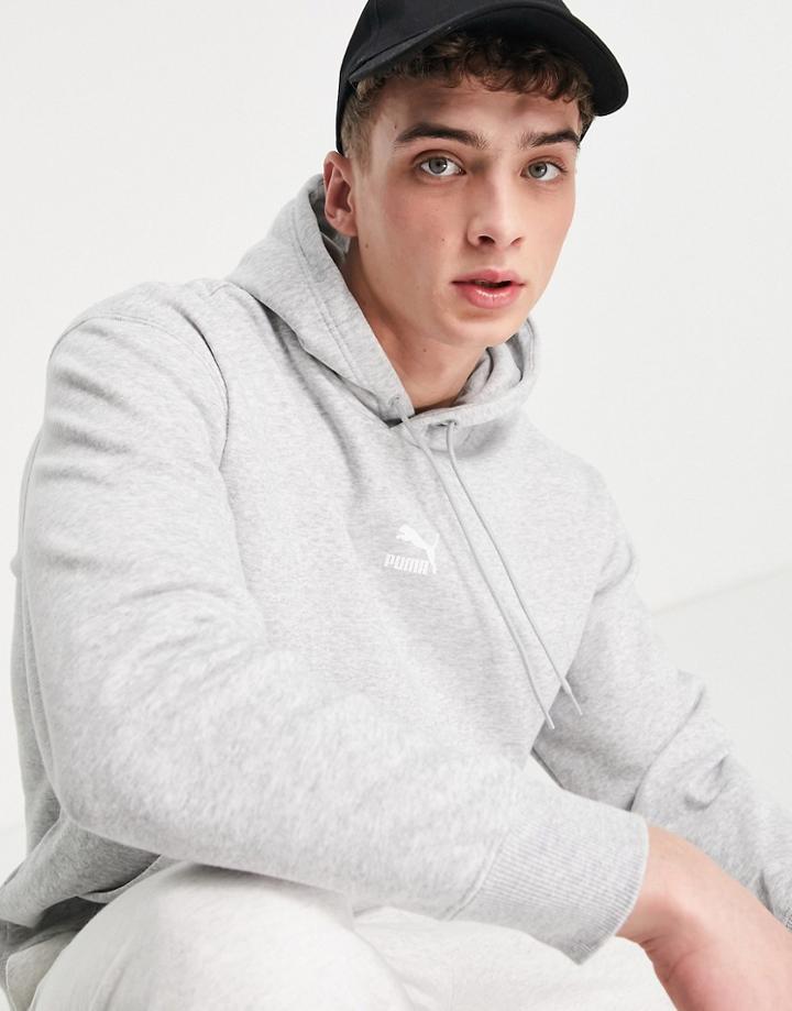 Puma Classics Hoodie In Gray