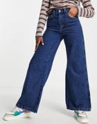 Kickers Baggy Skate Style Jeans In Indigo Denim-blues