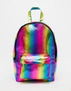 Asos Mini Festival Rainbow Backpack - Multi