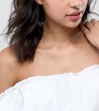 Kingsley Ryan Exclusive Delicate Chain Choker Necklace In Gold Plate