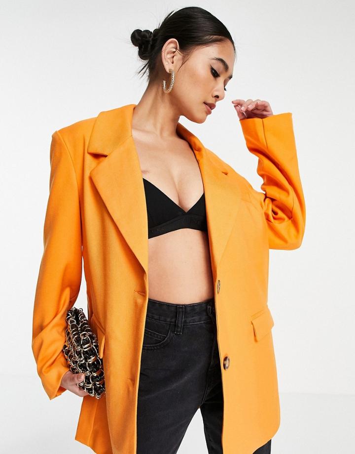 Vero Moda Oversized Blazer In Orange