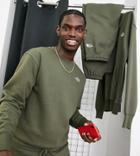 The North Face Essential Sweatshirt In Khaki Exclusive To Asos-green