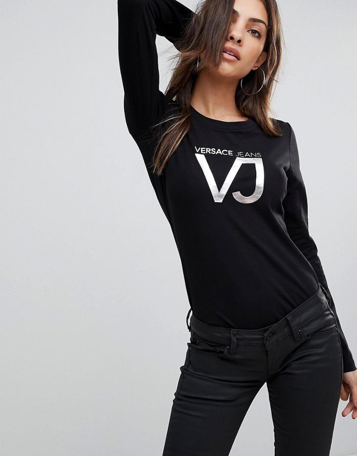 Versace Jeans Vj Logo T-shirt - Black
