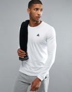 Le Coq Sportif Logo Long Sleeve Top - White
