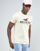 Hollister Seagull Logo T-shirt Slim Fit In Yellow - Yellow