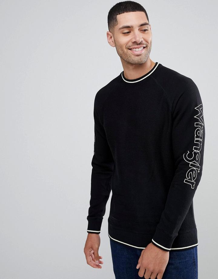 Wrangler Basic Logo Sweatshirt - Black
