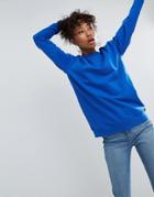 Asos Boyfriend Sweatshirt - Blue