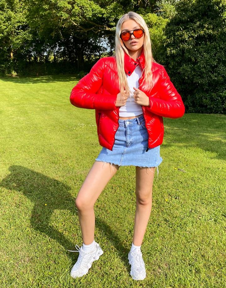 Superdry Brooklyn Padded Jacket In Red
