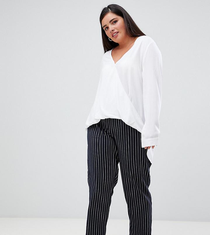 Unique 21 Hero Stripe Elastic Waist Pants - Navy