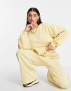 & Other Stories Organic Blend Cotton Crew Neck Sweater In Yellow - Part Of A Set