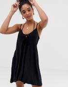 Dorina Jersey Beach Dress - Black