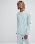 Rip'n'dip Long Sleeve T-shirt With Sleeve Print - Green