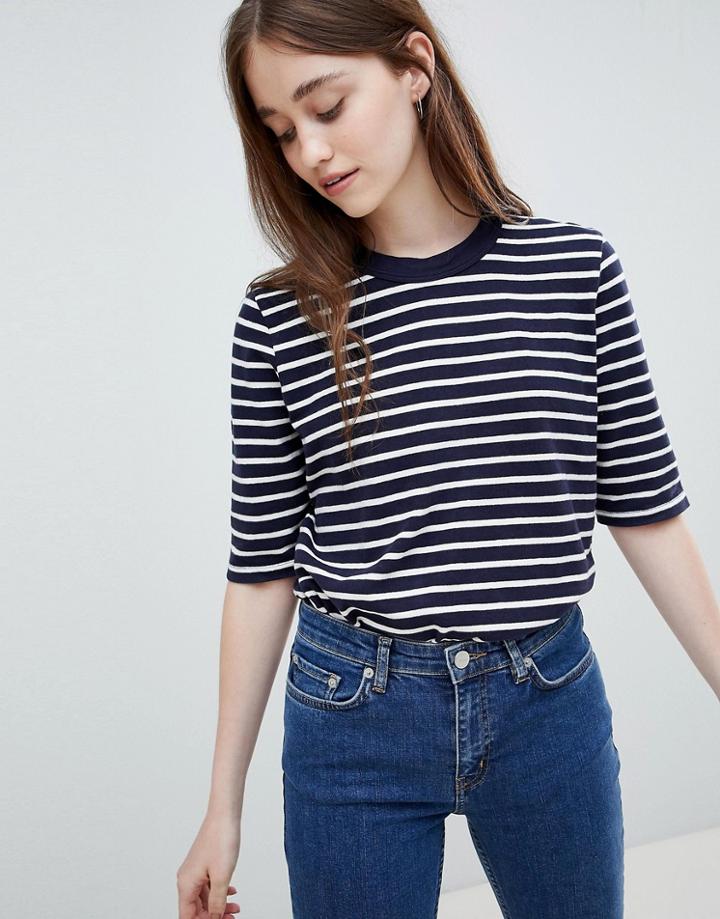 Wood Wood Adda Stripe T-shirt - Blue