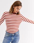 Gianni Feraud Rust Striped Sweater-brown