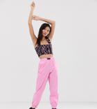 Collusion Cuffed Cargo Pants - Pink