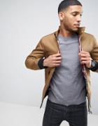 Only And Sons Harrington Jacket - Tan