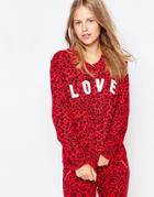 Sundry Love Sweatshirt - Red