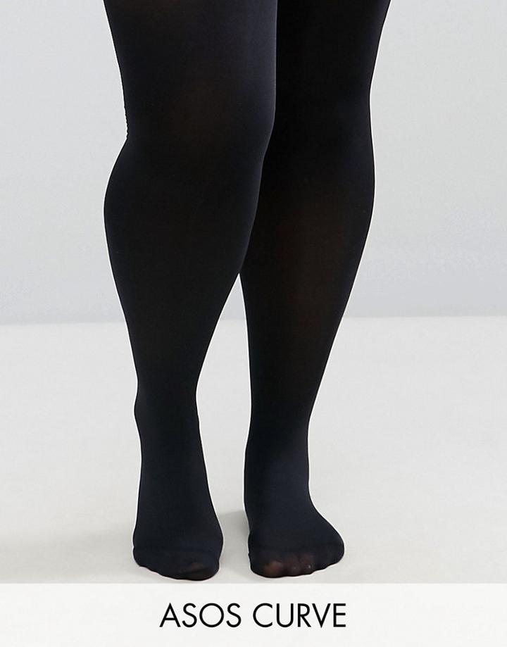 Asos Curve 80 Denier 2 Pack Tights - Black
