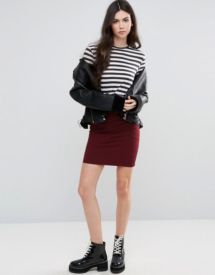 Vila Bodycon Pencil Skirt - Black