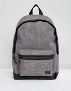 New Look Backpack In Gray Chambray - Gray