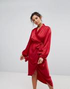 C/meo Collective Influential Wrap Dress - Red
