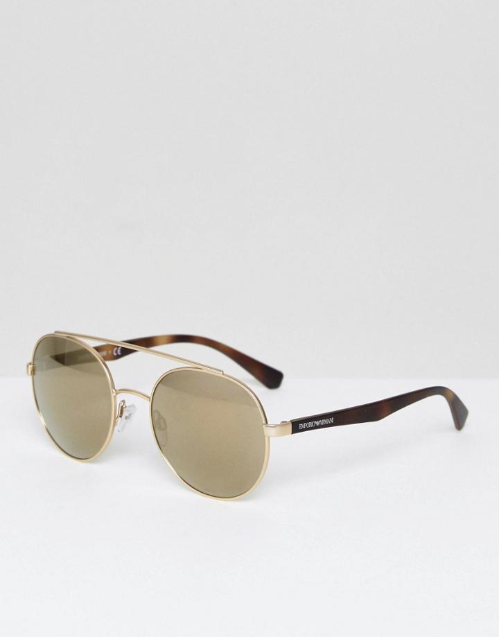 Emporio Armani Round Sunglasses - Silver