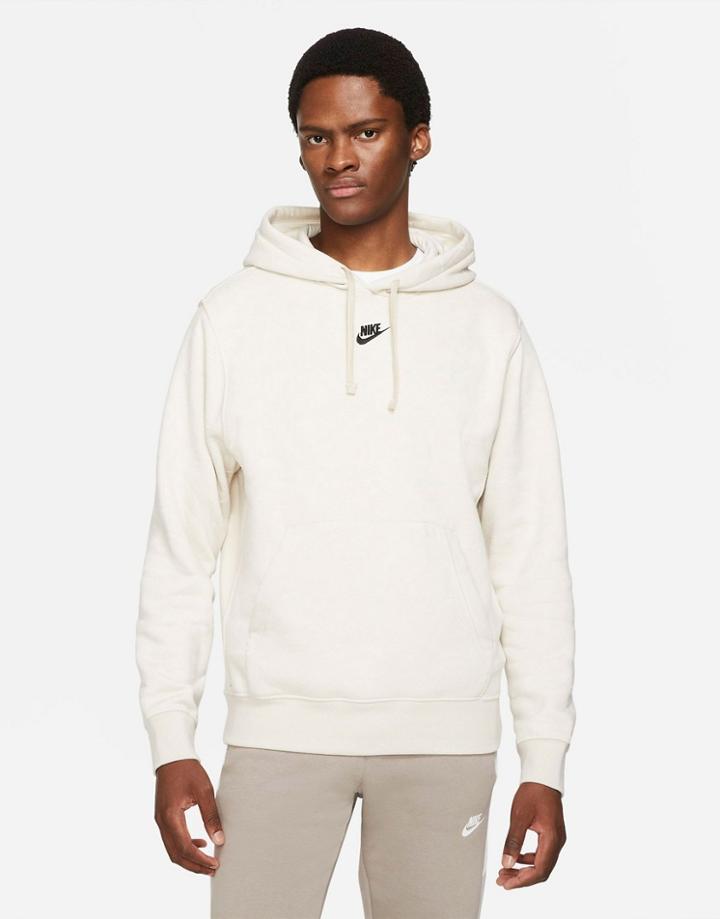 Nike Branded Aop Pack All Over Logo Print Hoodie In Stone-neutral