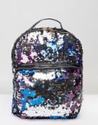 7x Sequin Two Tone Backpack - Purple