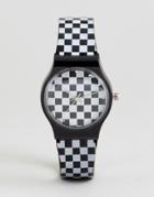 Asos Design Checkerboard Watch - Multi