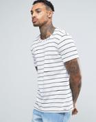 Diesel T-vinty Slim Stripe T-shirt - White
